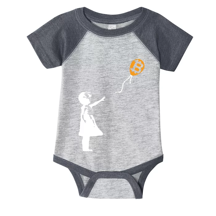 Bitcoin Balloon Cryptocurrency Infant Baby Jersey Bodysuit