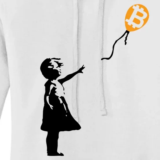 Bitcoin Balloon Cryptocurrency Women's Pullover Hoodie