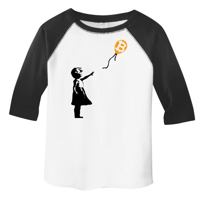 Bitcoin Balloon Cryptocurrency Toddler Fine Jersey T-Shirt