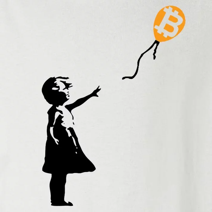 Bitcoin Balloon Cryptocurrency Toddler Long Sleeve Shirt