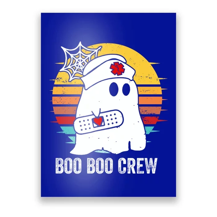 Boo Boo Crew Funny Nurse Halloween Ghost Costume Cute Gift Poster