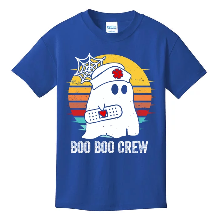 Boo Boo Crew Funny Nurse Halloween Ghost Costume Cute Gift Kids T-Shirt