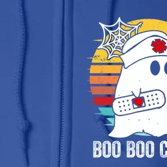 Boo Boo Crew Funny Nurse Halloween Ghost Costume Cute Gift Full Zip Hoodie