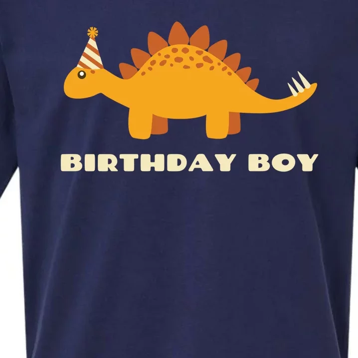 Birthday Boy Dinosaur Sueded Cloud Jersey T-Shirt