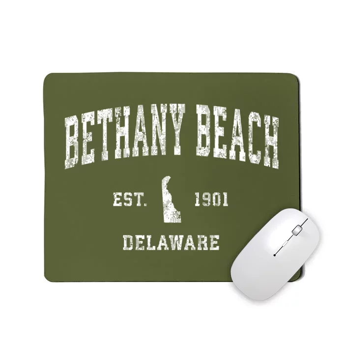 Bethany Beach Delaware De Vintage Sports Mousepad