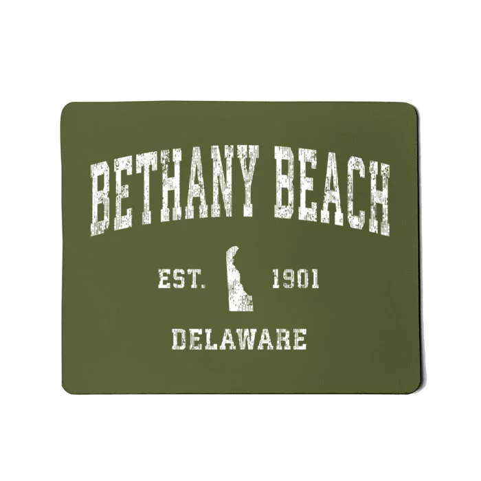 Bethany Beach Delaware De Vintage Sports Mousepad