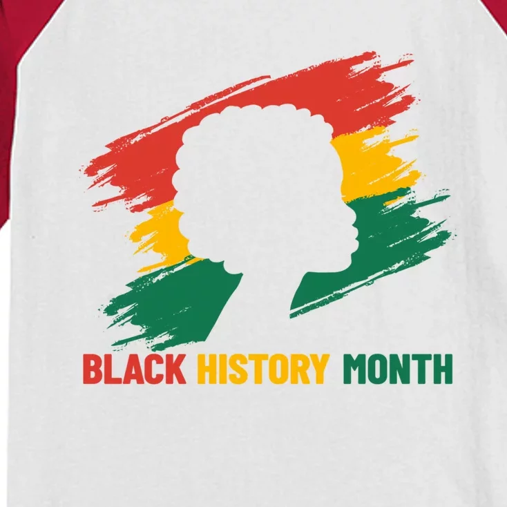 Black By Ded Popular Africangiftamerican History Proud Month Gift Kids Colorblock Raglan Jersey