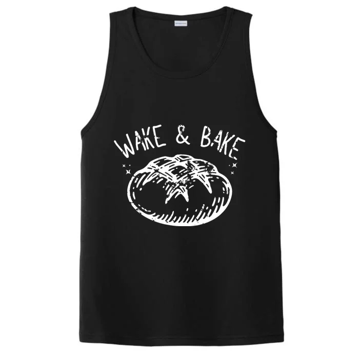 Bread Baking Disegn Sourdough Starter Wake And Bake Performance Tank