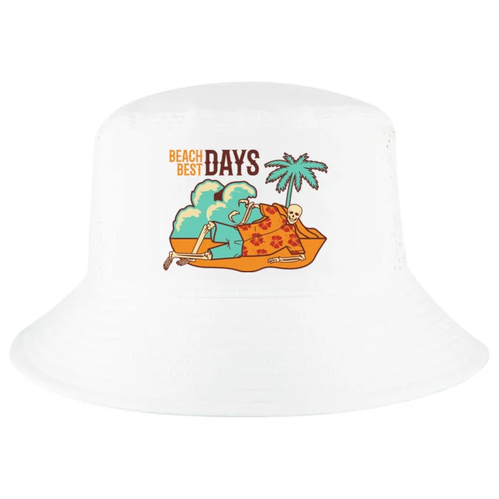 Best Beach Days Skeleton Summer Vibe Cool Comfort Performance Bucket Hat