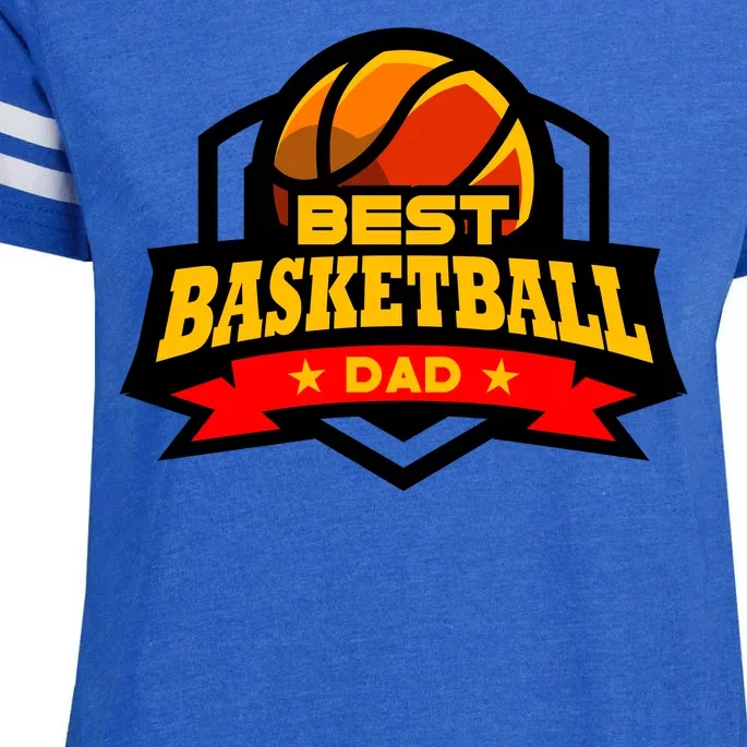 Best Basketball Dad Gift Enza Ladies Jersey Football T-Shirt