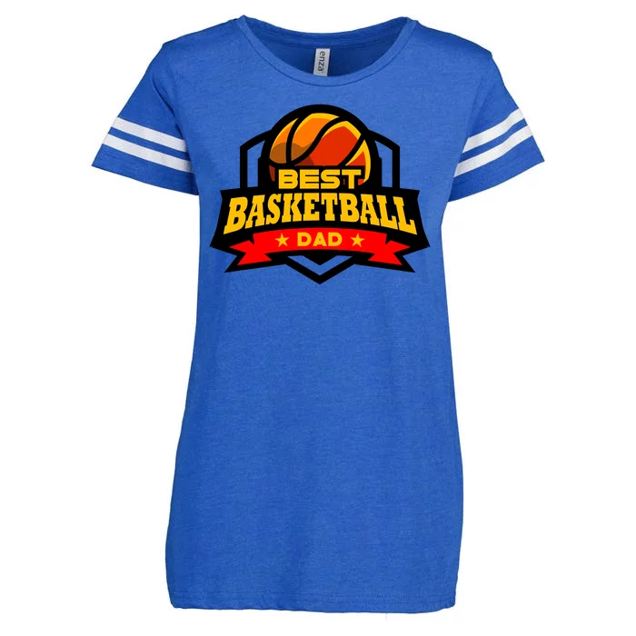 Best Basketball Dad Gift Enza Ladies Jersey Football T-Shirt