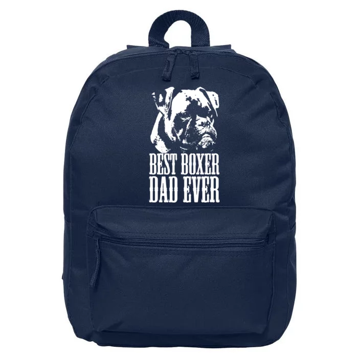 Best Boxer Dad Ever Graphic T Dog Dad Love 16 in Basic Backpack