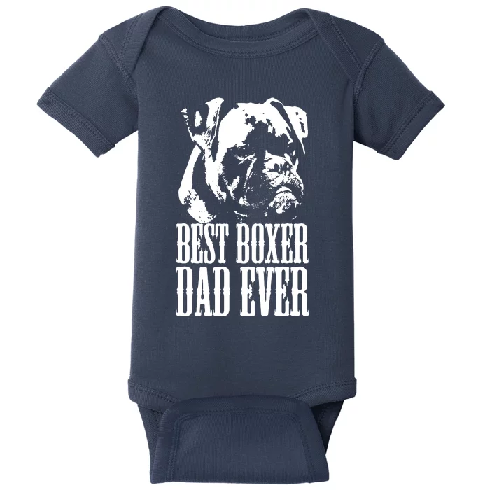 Best Boxer Dad Ever Graphic T Dog Dad Love Baby Bodysuit