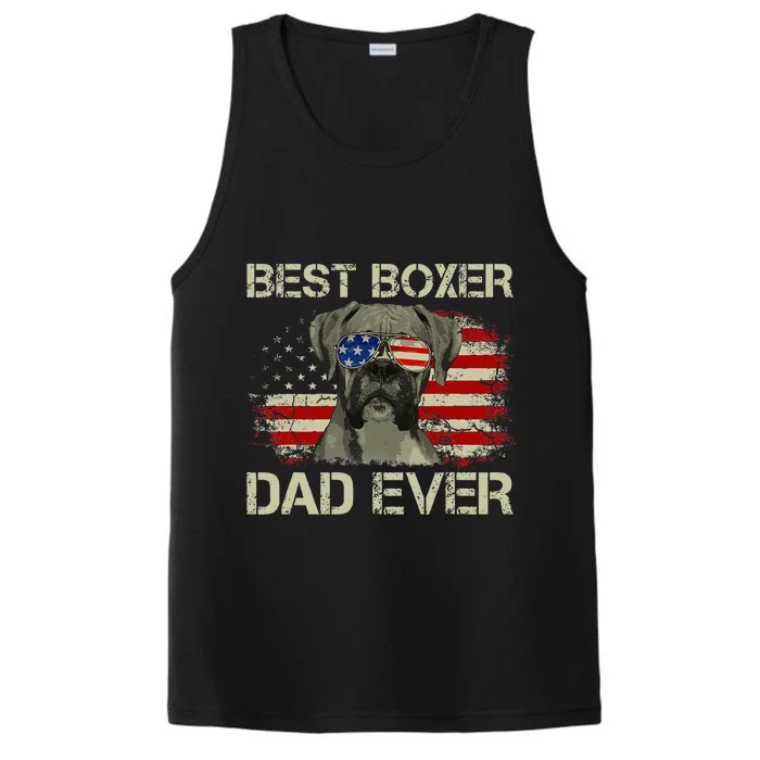 Best Boxer Dad Ever Dog Lover American Performance Tank