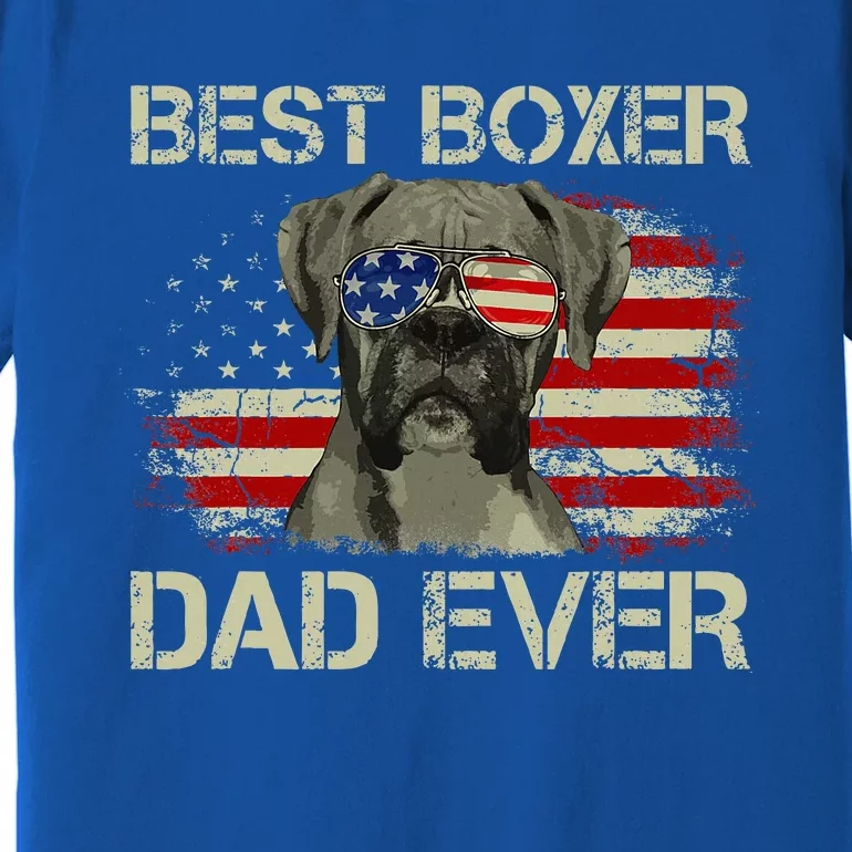 Best Boxer Dad Ever Dog Lover American Premium T-Shirt