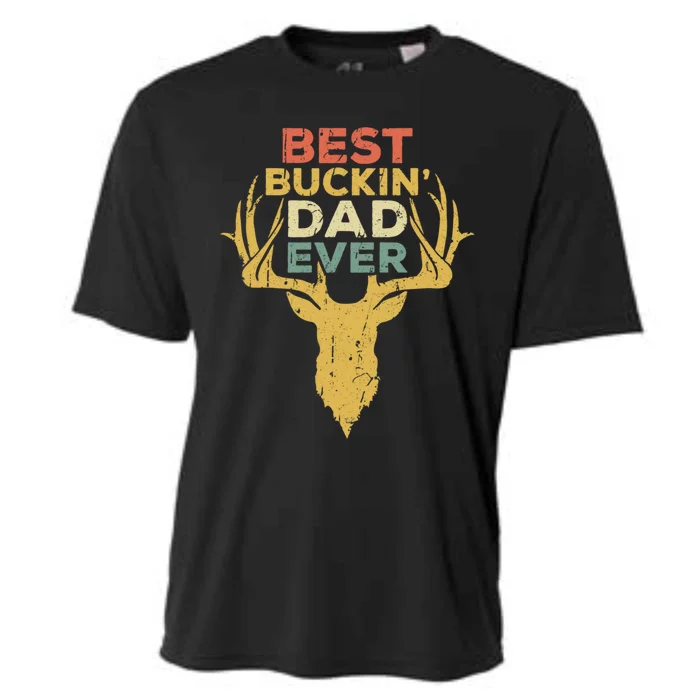 Best Buckin Dad Ever Funny Gift Deer Hunters Gift Cooling Performance Crew T-Shirt