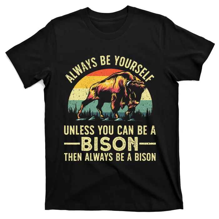 Best Bison Design For Women Buffalo Bison Lovers T-Shirt