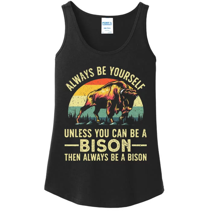 Best Bison Design For Women Buffalo Bison Lovers Ladies Essential Tank