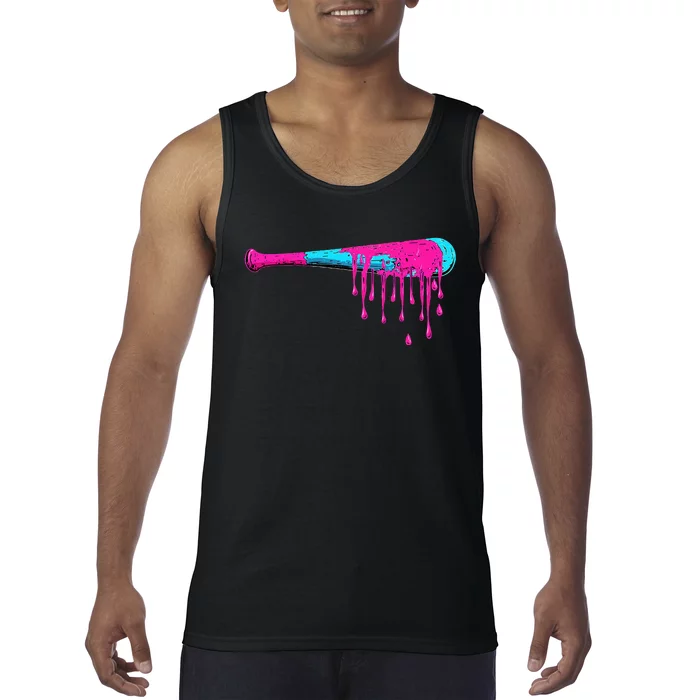 Baseball Bat Drip Tank Top