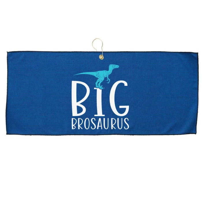 Big Brosaurus Dinosaur Big Brother Large Microfiber Waffle Golf Towel