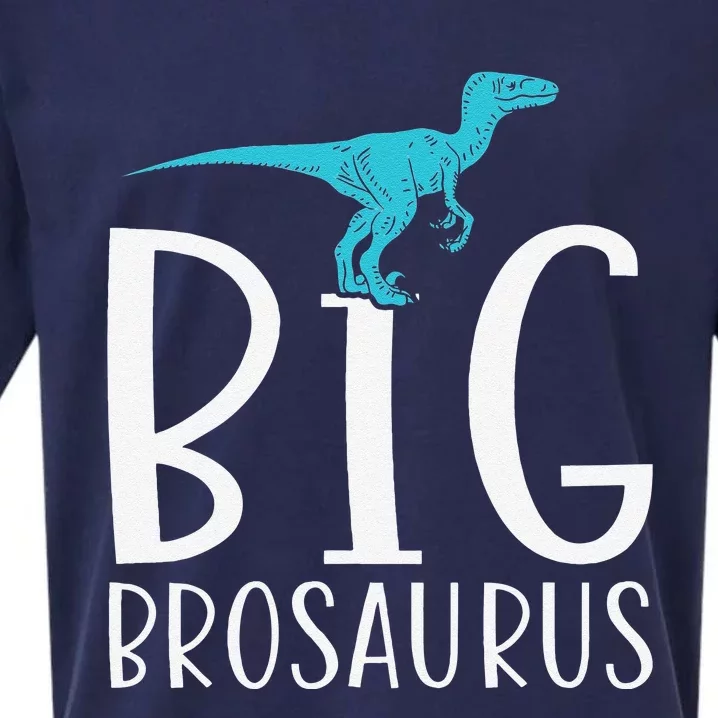 Big Brosaurus Dinosaur Big Brother Sueded Cloud Jersey T-Shirt