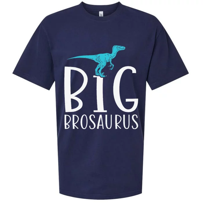 Big Brosaurus Dinosaur Big Brother Sueded Cloud Jersey T-Shirt