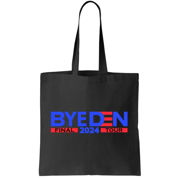 Biden Bye Den Final Tour 2024 Funny Novelty Design Tote Bag