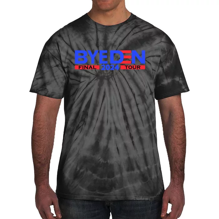 Biden Bye Den Final Tour 2024 Funny Novelty Design Tie-Dye T-Shirt