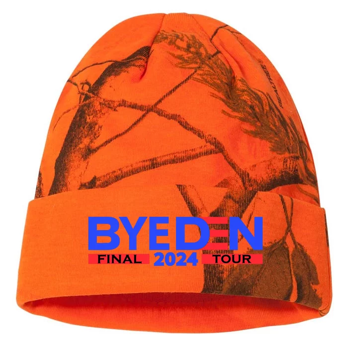 Biden Bye Den Final Tour 2024 Funny Novelty Design Kati - 12in Camo Beanie