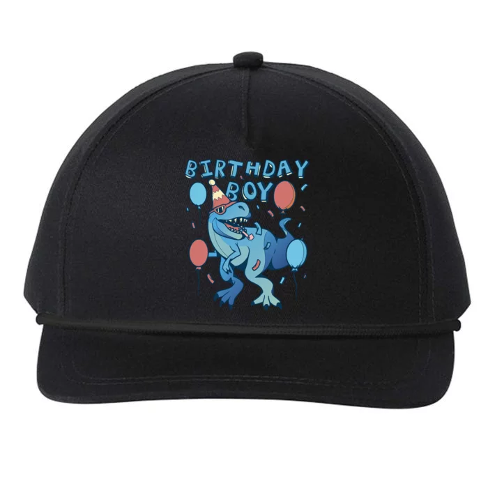 Birthday Boy Dinosaur Celebration Snapback Five-Panel Rope Hat