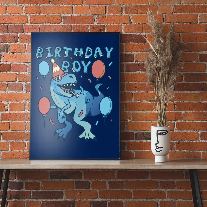 Birthday Boy Dinosaur Celebration Poster