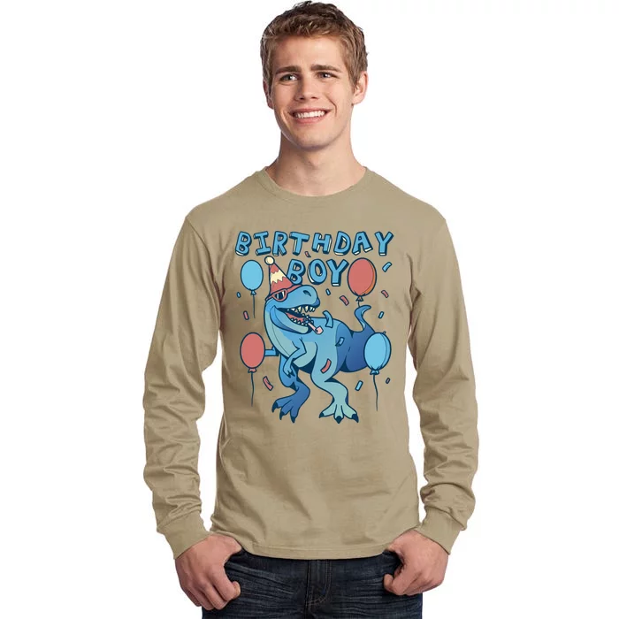 Birthday Boy Dinosaur Celebration Tall Long Sleeve T-Shirt