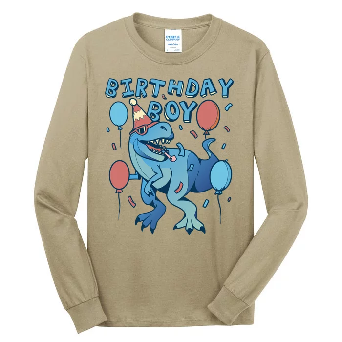 Birthday Boy Dinosaur Celebration Tall Long Sleeve T-Shirt