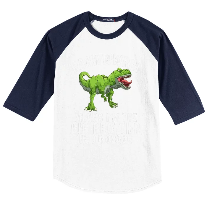 Big Brother Dinosaur Baseball Sleeve Shirt