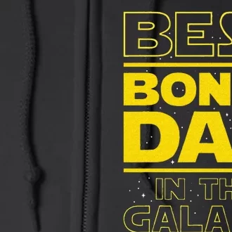 Best Bonus Dad In The Galaxy Stepfather Stepdad Grandpa Full Zip Hoodie