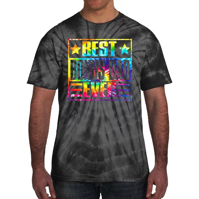 Best Bonus Dad Ever Vintage Tie Dye Fathers Day Tie-Dye T-Shirt