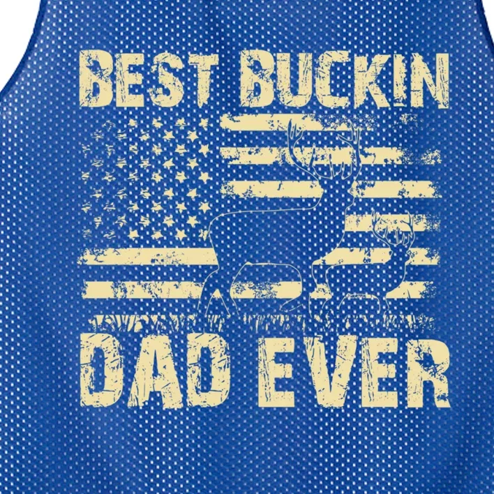 Best Buckin Dad Ever Fathers Day 2024 Funny Fathers Day Meaningful Gift Mesh Reversible Basketball Jersey Tank