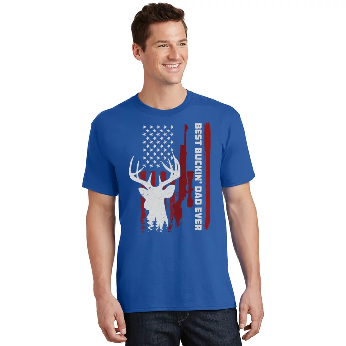 Best Buckin Dad Ever Deer Hunting Gift T-Shirt