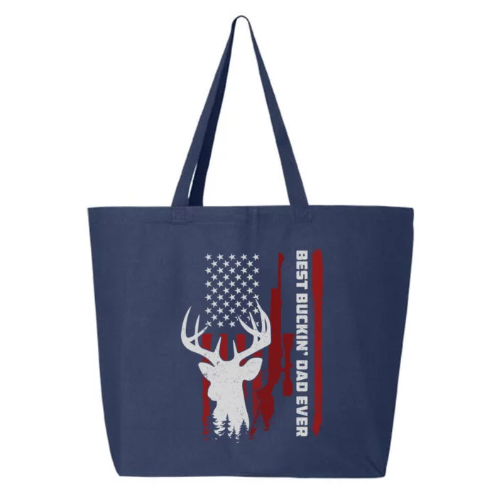 Best Buckin Dad Ever Deer Hunting Gift 25L Jumbo Tote