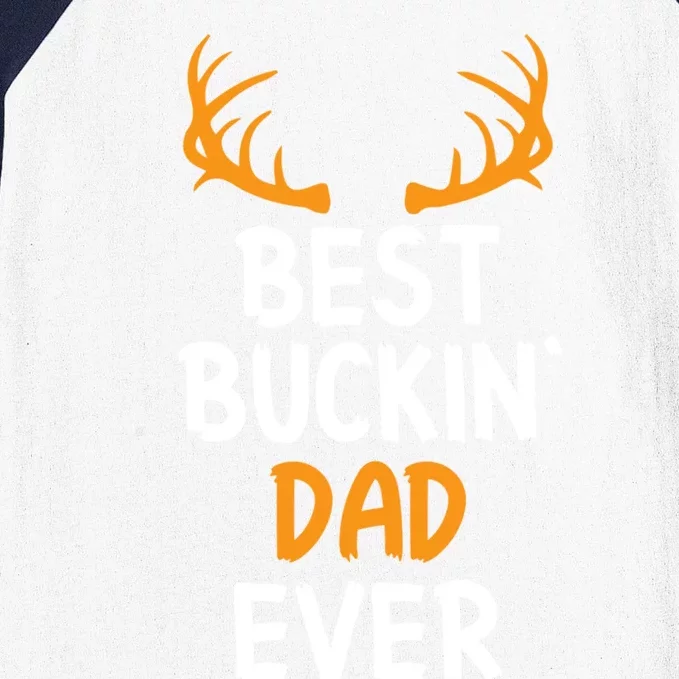 Best Buckin Dad Ever Cool Gift Baseball Sleeve Shirt