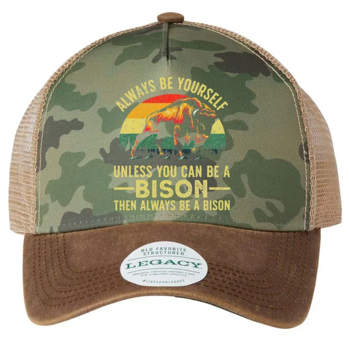 Best Bison Design Buffalo Bison Lovers Legacy Tie Dye Trucker Hat