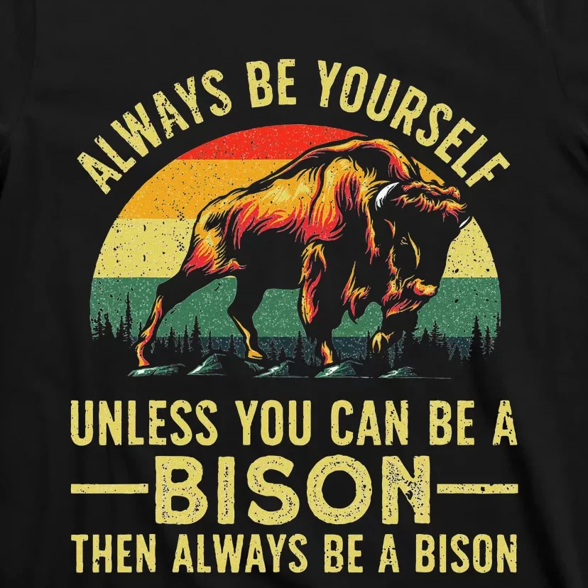 Best Bison Design Buffalo Bison Lovers T-Shirt