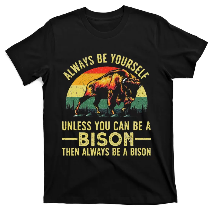 Best Bison Design Buffalo Bison Lovers T-Shirt