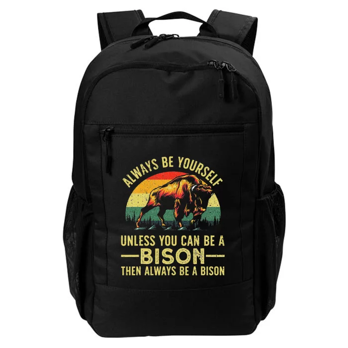 Best Bison Design Buffalo Bison Lovers Daily Commute Backpack