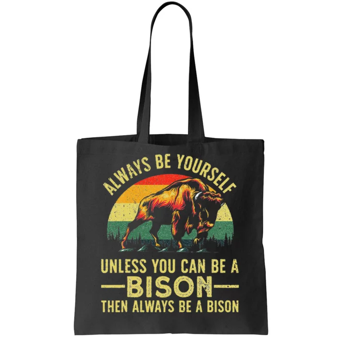 Best Bison Design Buffalo Bison Lovers Tote Bag