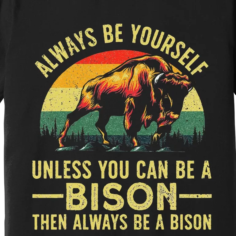 Best Bison Design Buffalo Bison Lovers Premium T-Shirt