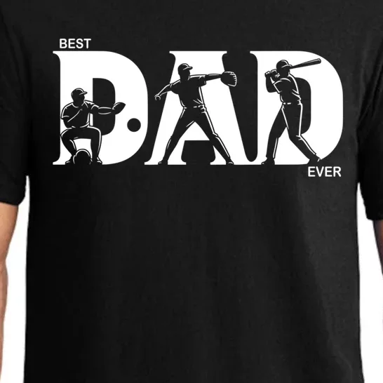 Best Baseball Dad Ever Fathers Day Baseball Meaningful Gift Pajama Set