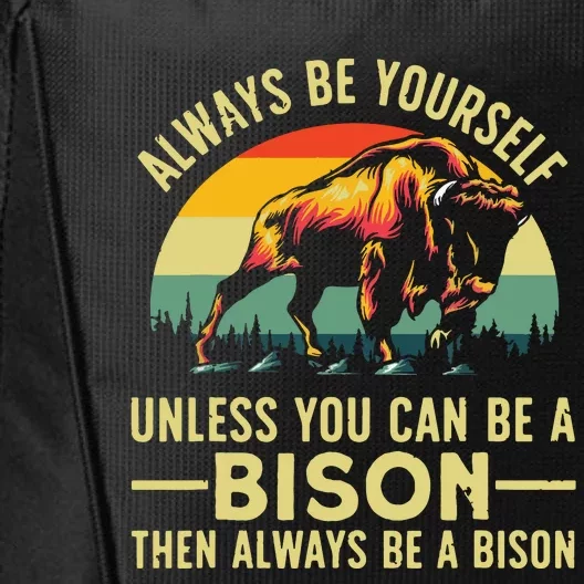 Best Bison Design For Buffalo Bison Lovers City Backpack