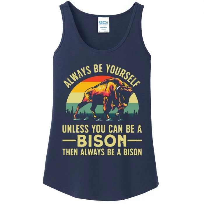 Best Bison Design For Buffalo Bison Lovers Ladies Essential Tank