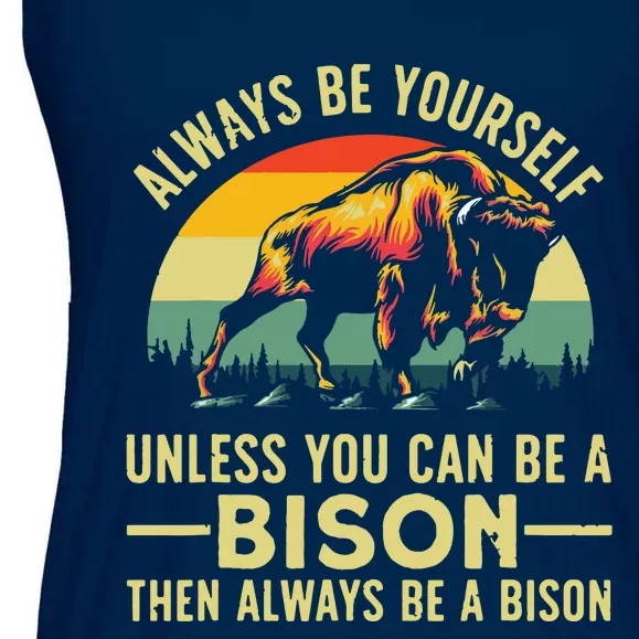 Best Bison Design For Buffalo Bison Lovers Ladies Essential Flowy Tank